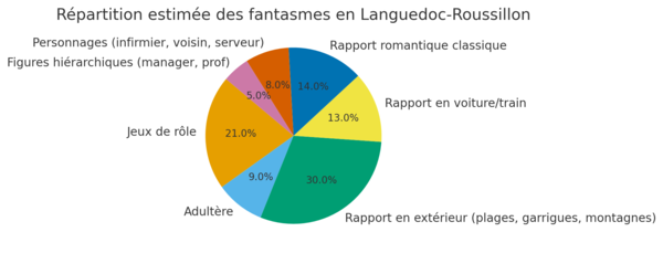 Répartition des fantasmes en Languedoc Roussillon